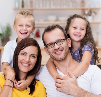 smiling family