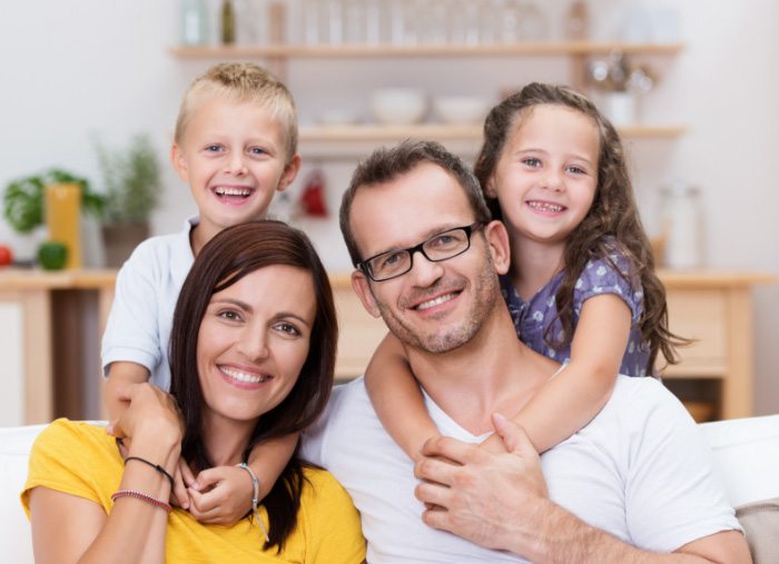 smiling family